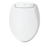 LumaWarm Heated Nightlight Elongated Closed Front Toilet Seat in White