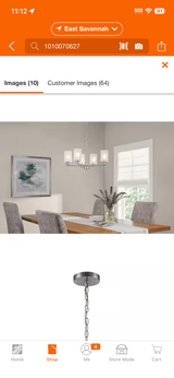 5-Light Brushed Nickel Chandelier Light Fixture with Frosted Glass Shades