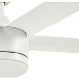 Merwry 52 in. Intergrated LED Matte White Ceiling Fan With Light And Remote Control
