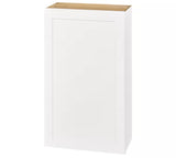 Avondale Shaker Alpine White Ready to Assemble Plywood 24 in Wall Kitchen Cabinet (24 in W x 42 in H x 12 in D)