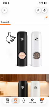 2 Pack Rechargeable Black/White Automatic Electric Salt and Pepper Grinder Set, Type-C Charging, 5 Adjustable Coarseness