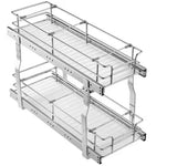 8.5 x 21 x 15 in. Heavy-Duty Pull-Out Cabinet Organizer, Steel Drawers for Under Sink, Fits 10 x 22 x 18 in. Cabinet