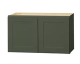 Avondale 30 in. W x 12 in. D x 18 in. H Ready to Assemble Plywood Shaker Wall Bridge Kitchen Cabinet in Fern Green