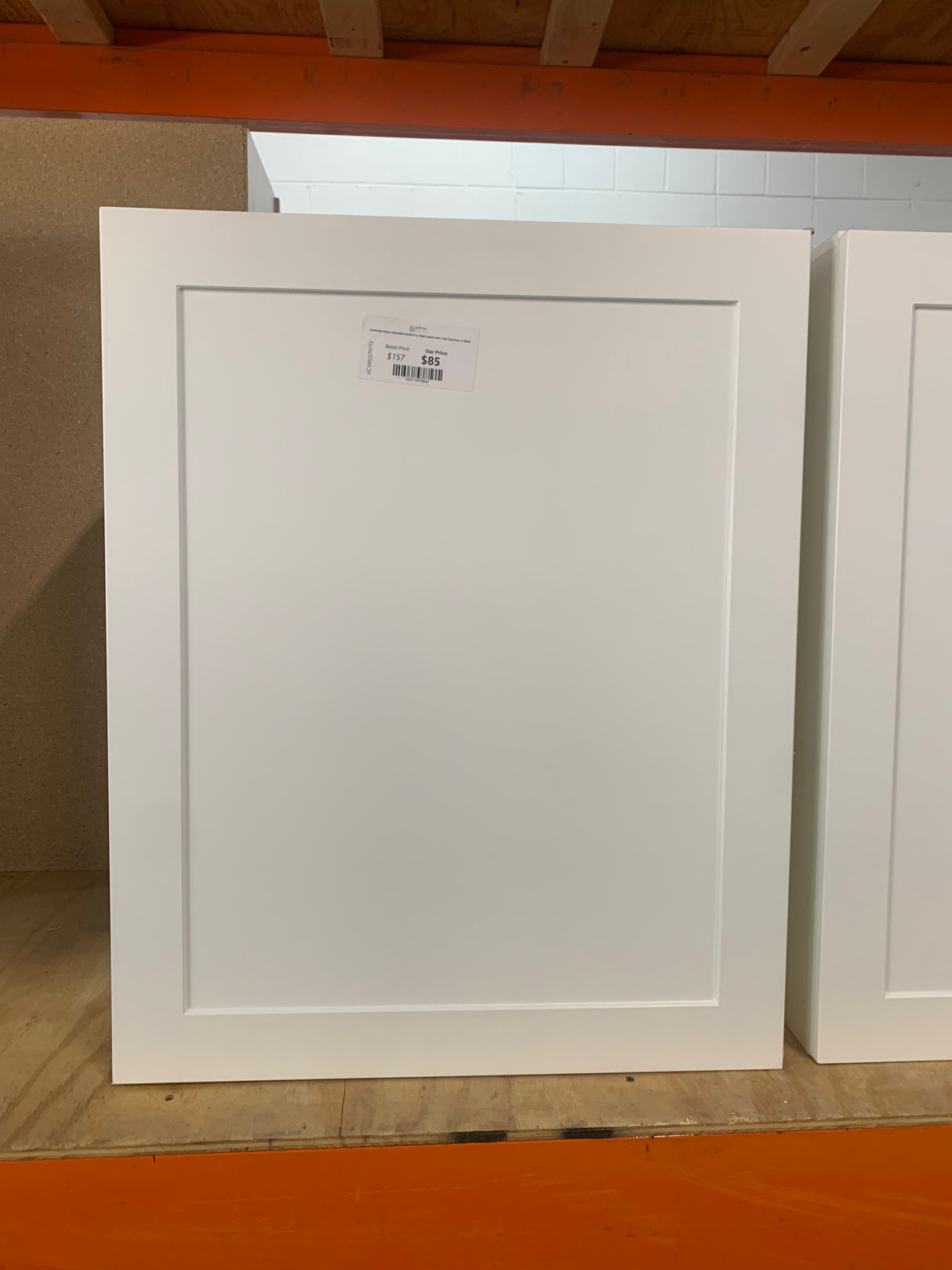 Cambridge Shaker Assembled 24x30x12 in. Wall Cabinet with 1 Soft Close Door in White