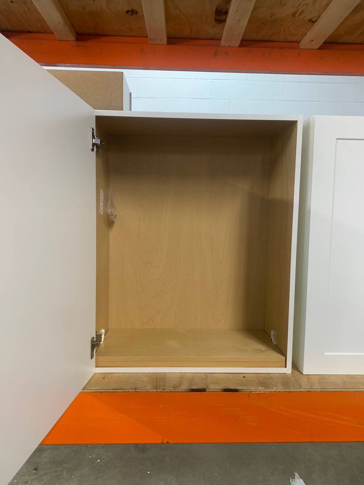 Cambridge Shaker Assembled 24x30x12 in. Wall Cabinet with 1 Soft Close Door in White