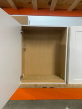 Cambridge Shaker Assembled 24x30x12 in. Wall Cabinet with 1 Soft Close Door in White
