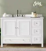 Williamsburg 48 in. W x 21 in. D x 34 in. H Bath Vanity Cabinet without Top in White
