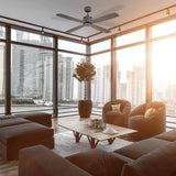 Kitteridge 52 in. Indoor Grey Wood Tone Ceiling Fan