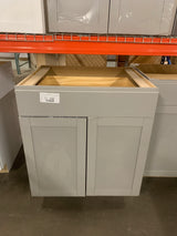 Westfield Dusk Gray Shaker Stock Assembled Base Kitchen Cabinet (30 in. W x 24 in. D)