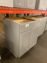Westfield Dusk Gray Shaker Stock Assembled Base Kitchen Cabinet (30 in. W x 24 in. D)