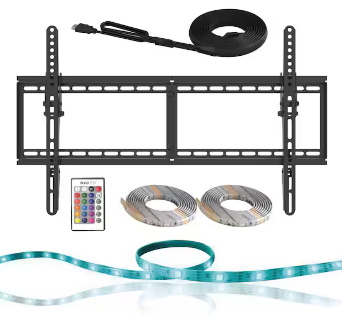 Aura LED 65 in. TV Mount Combo 18-PC PDQ