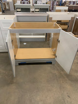 Glacier Bay 37 in. W x 19 in. D x 35 in. H Single Sink Freestanding Bath Vanity in Grey without Top