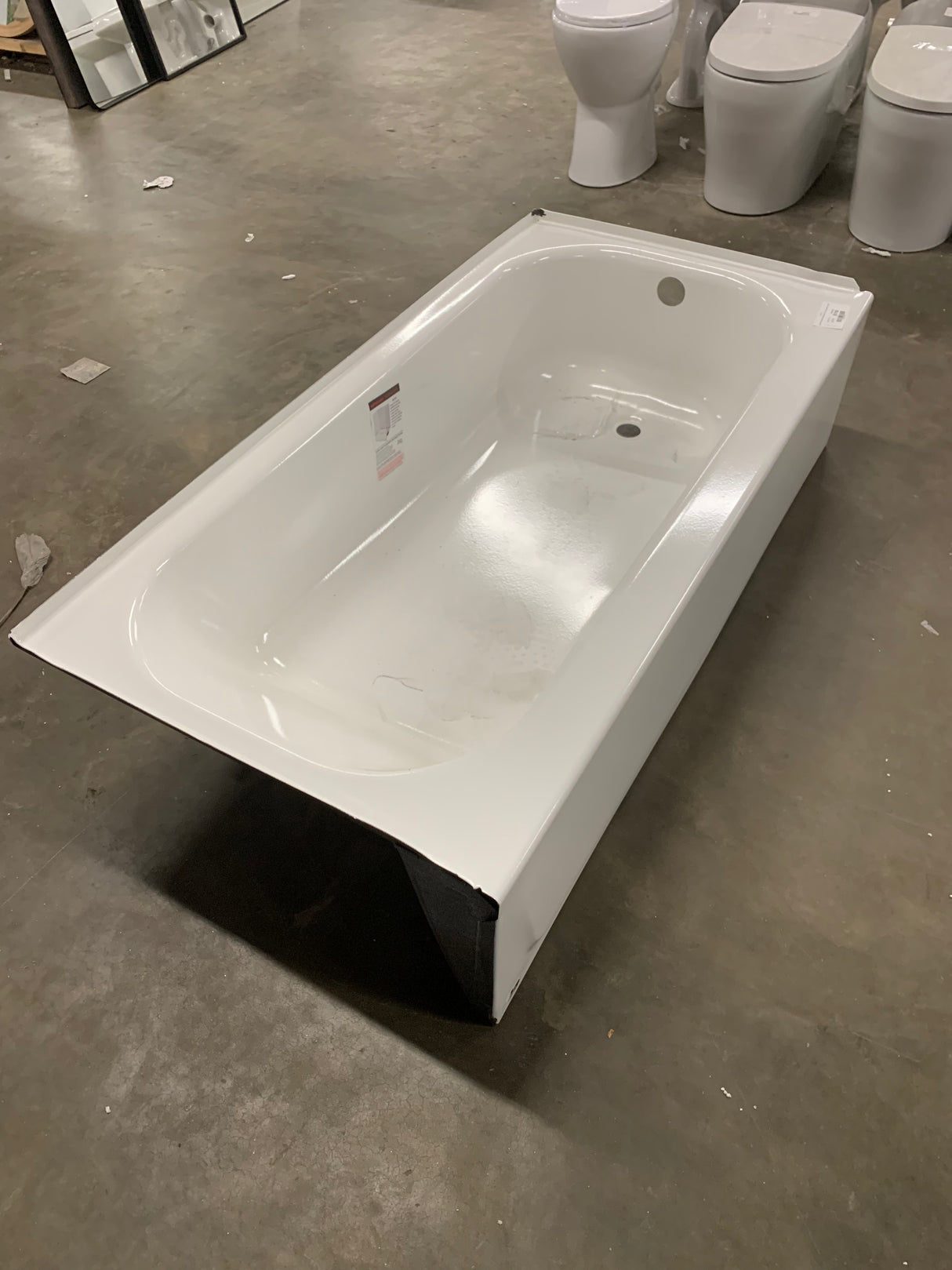 Aloha 60 in. Right Drain Rectangular Alcove Soaking Bathtub in White