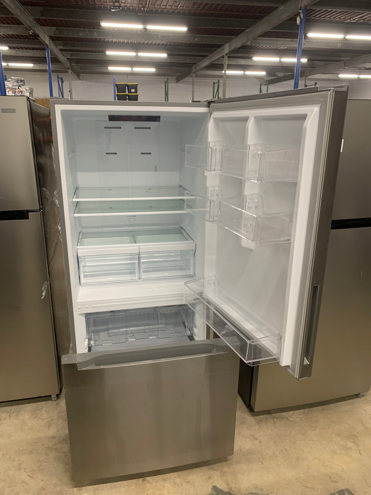 18.7 cu. ft. Bottom Freezer Refrigerator in Stainless Steel