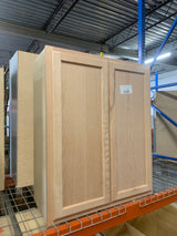 30 in. W x 12 in. D x 36 in. H Assembled Wall Kitchen Cabinet in Unfinished with Recessed Panel