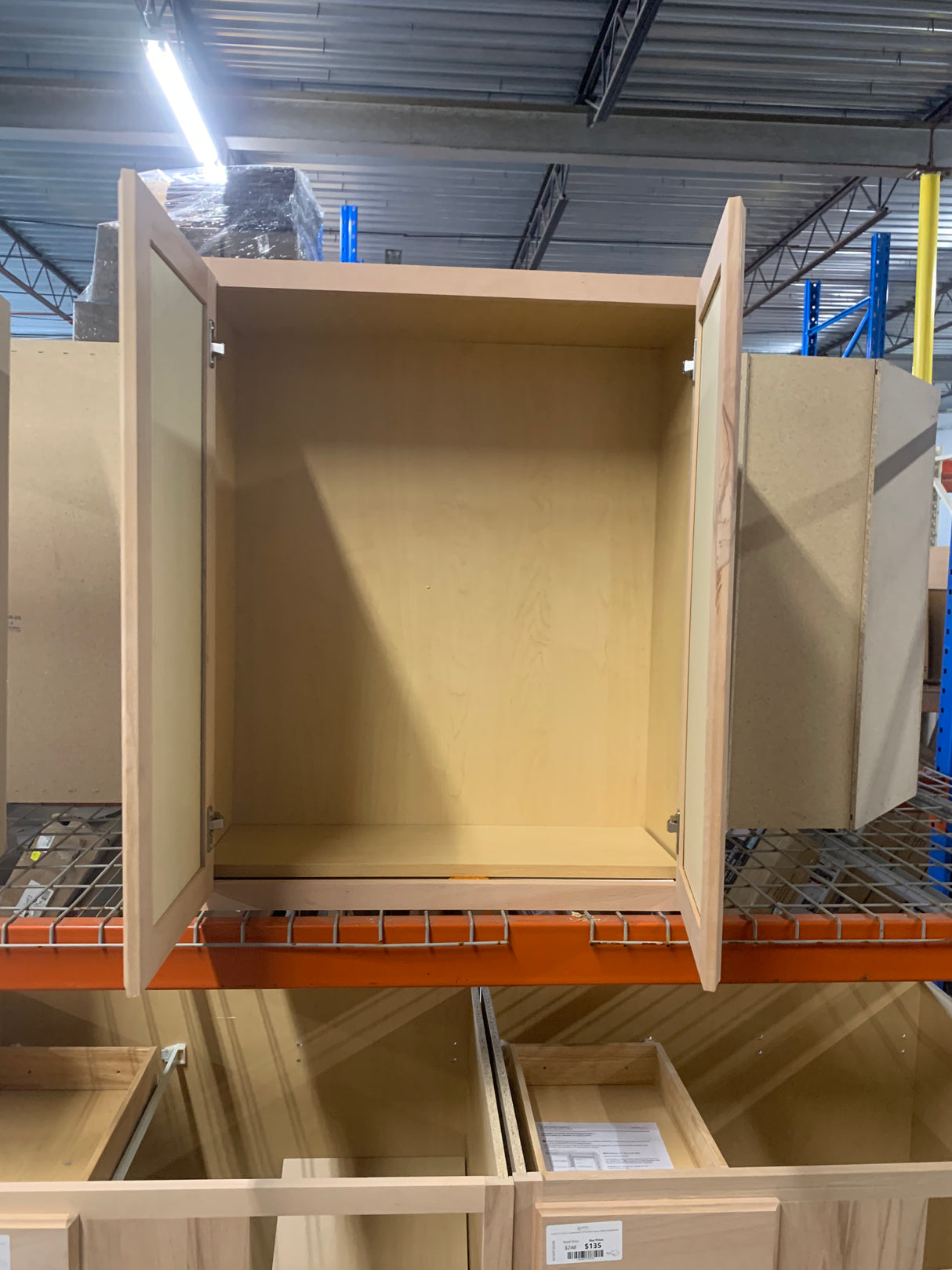 30 in. W x 12 in. D x 36 in. H Assembled Wall Kitchen Cabinet in Unfinished with Recessed Panel