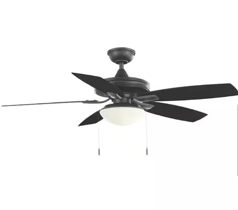 Gazebo III 52 in. Indoor/Outdoor Natural Iron Ceiling Fan with Light Kit