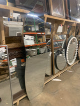 21 in. W x 64 in. H Unique Irregular Shaped Mirror Frameless Full Length Mirror Wall Mirror
