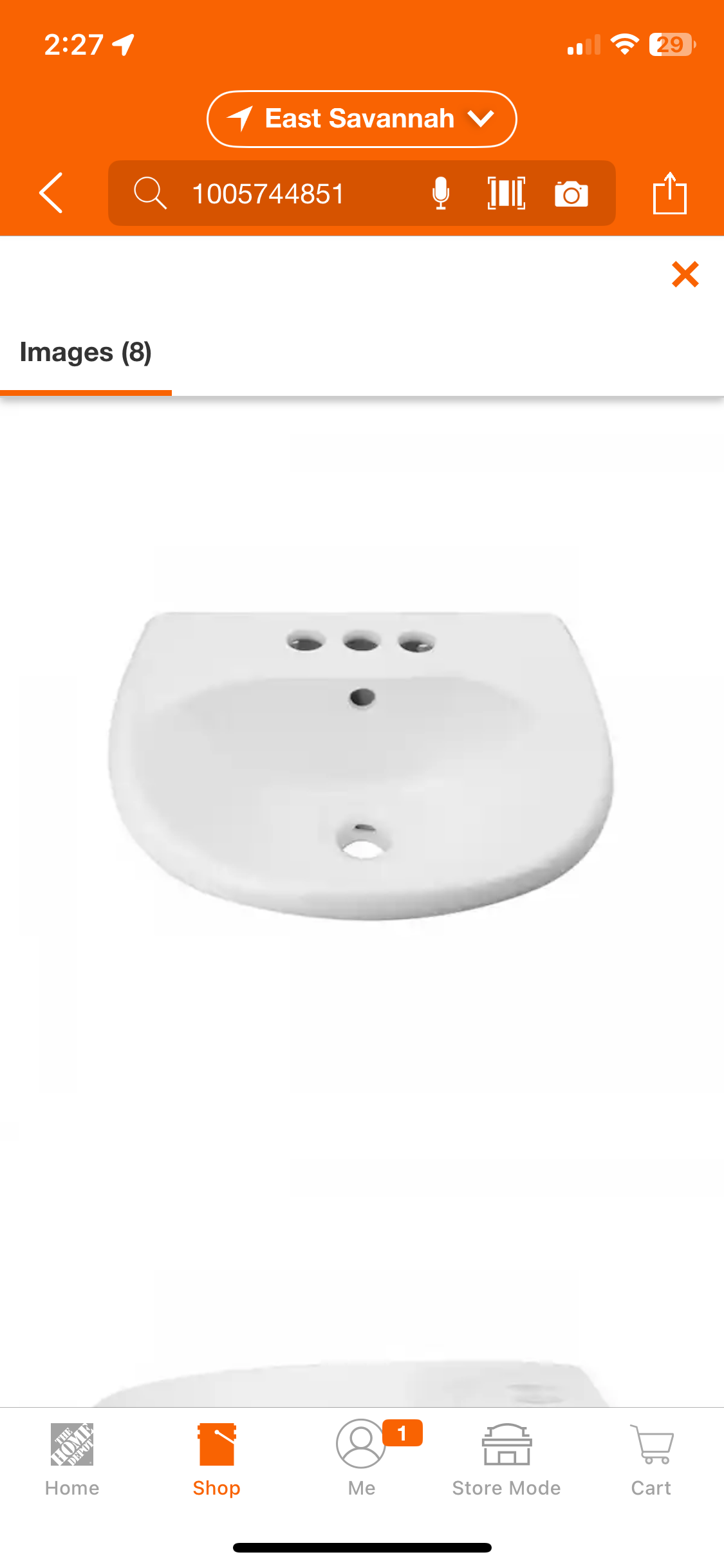 Ondine 16 in. Wall Mounted Bathroom Sink in White with Overflow