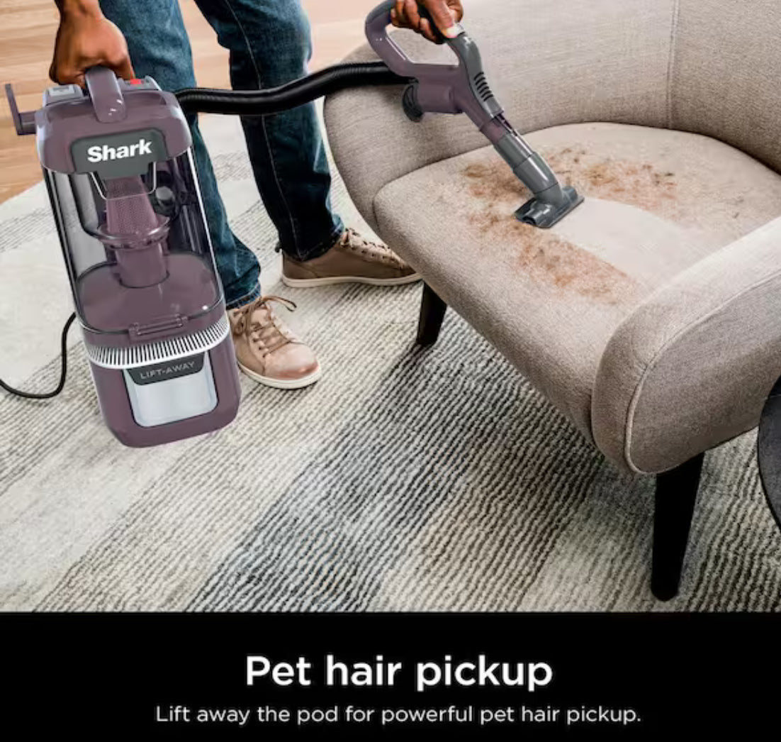 Navigator ADV Bagless Corded HEPA Upright Vacuum Cleaner for Multisurface and Cars with Portable Lift-Away in Purple