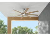 Kensgrove II 72 in. Indoor/Outdoor Integrated LED CCT Brushed Nickel Smart Ceiling Fan with Remote Powered by Hubspace