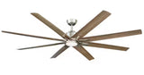 Kensgrove II 72 in. Indoor/Outdoor Integrated LED CCT Brushed Nickel Smart Ceiling Fan with Remote Powered by Hubspace