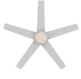Mena 44 in. LED Indoor/Outdoor Matte White Ceiling Fan with Light Kit and Reversible Blades Included