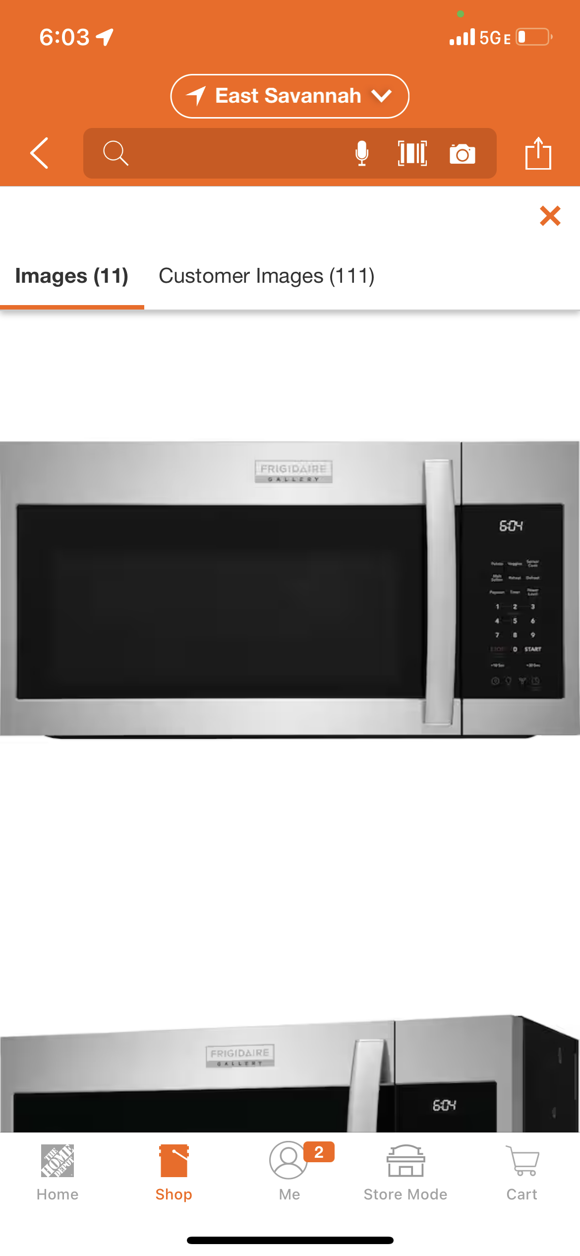 Gallery 1.9 cu. ft. Over the Range Microwave in Smudge-Proof Stainless Steel with Sensor Cooking Technology