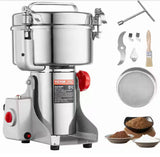 1000g Electric Grain Mill Grinder, High Speed 3000-Watt Commercial Spice Grinders, Stain Steel Pulverize Powder Machine