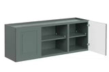 Greenwich Aspen Green 23 in. H x 60 in. W x 12 in. D Plywood Laundry Room Wall Cabinet with 3 Shelves