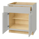 Avondale Shaker Dove Gray Quick Assemble Plywood 30 in Base Cabinet (30 in W x 24 in D x 34.5 in H)