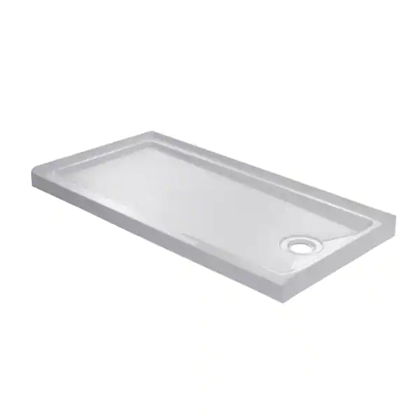 60 in. x 32 in. Single Threshold Right Drain Shower Base in White