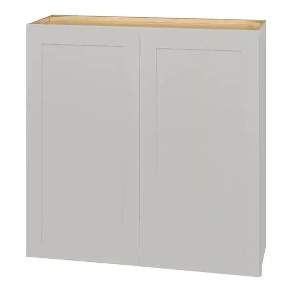 Avondale Shaker Dove Gray Ready to Assemble Plywood 36 in Wall Cabinet (36 in W x 36 in H x 12 in D)