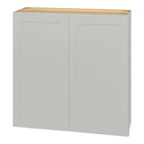 Avondale Shaker Dove Gray Ready to Assemble Plywood 36 in Wall Cabinet (36 in W x 36 in H x 12 in D)