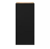 Leyton 18 in. W x 12 in. D x 42 in. H Ready to Assemble Plywood Slim Shaker Wall Kitchen Cabinet in Raven Black