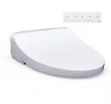 KS5 Washlet Electric Bidet Seat for Elongated Toilets with Warm Water Wash and Remote Control in Cotton White