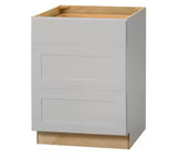 Avondale Shaker Dove Gray Ready to Assemble Plywood 24 in Drawer Base Cabinet (24 in W x 34.5 in H x 24 in D)