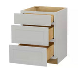 Avondale Shaker Dove Gray Ready to Assemble Plywood 24 in Drawer Base Cabinet (24 in W x 34.5 in H x 24 in D)