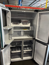 Samsung 23 cu. ft. Counter Depth 4-Door French Door Refrigerator with Beverage Center in Stainless Steel