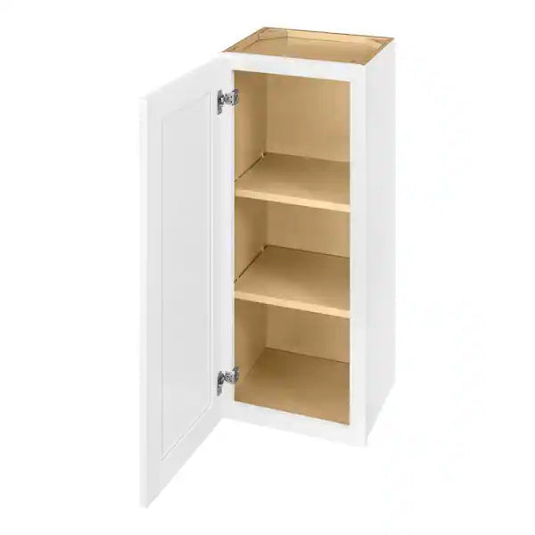 Avondale Shaker Alpine White Quick Assemble Plywood 15 in Wall Kitchen Cabinet (15 in W x 36 in H x 12 in D)