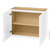 Avondale 30 in. W x 12 in. D x 24 in. H Ready to Assemble Plywood Shaker Wall Bridge Kitchen Cabinet in Alpine White