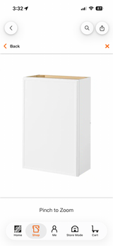 Leyton 24 in. W x 12 in. D x 36 in. H Ready to Assemble Plywood Slim Shaker Wall Kitchen Cabinet in Alpine White