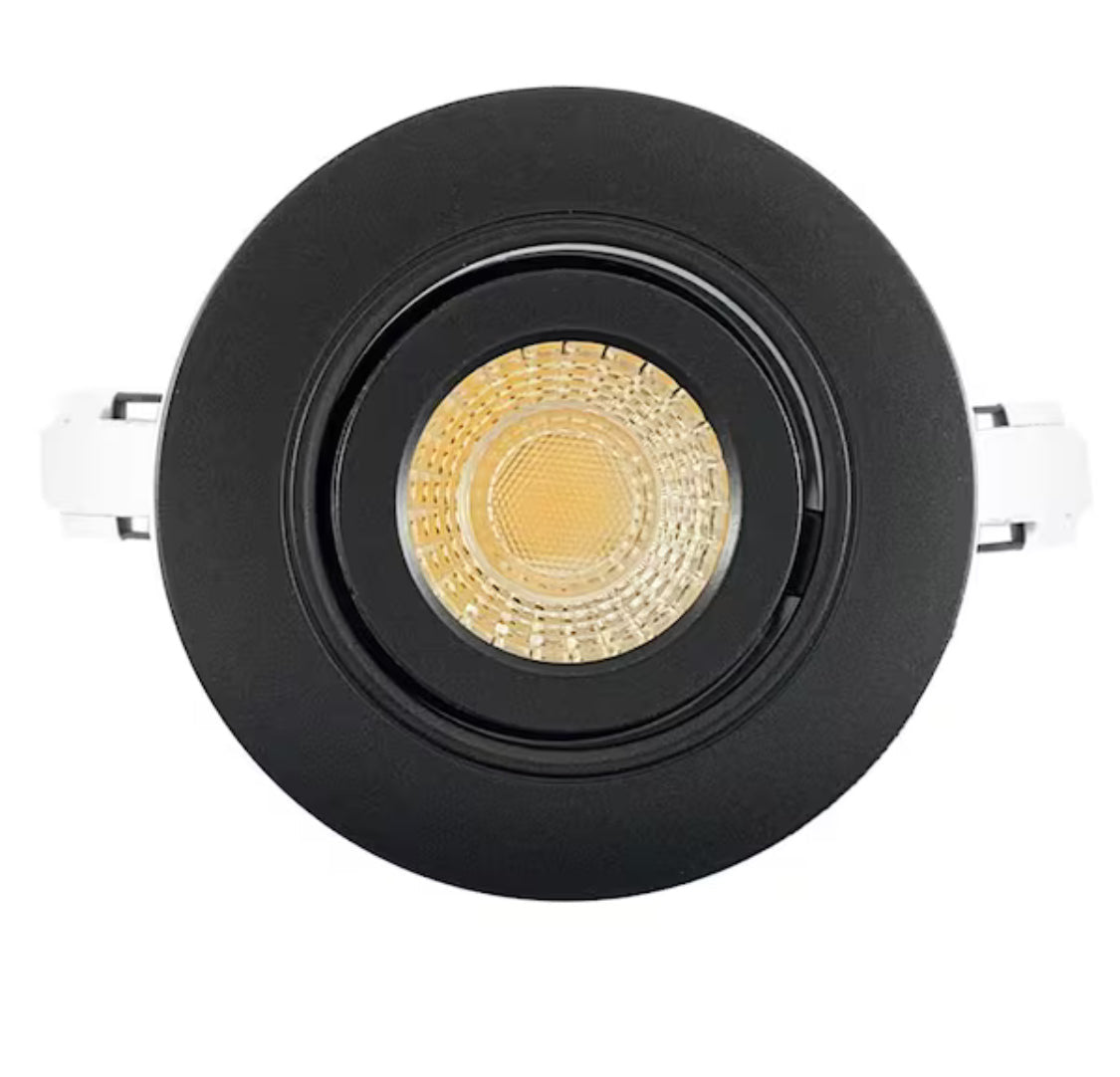 Premium Downlight 3 in. 2700K - 5000K Dark Bronze New Construction/Remodel Recessed Integrated LED Gimbal Kit