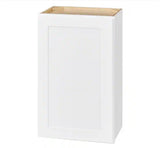Avondale Shaker Alpine White Quick Assemble Plywood 18 in Wall Kitchen Cabinet (18 in W x 30 in H x 12 in D)