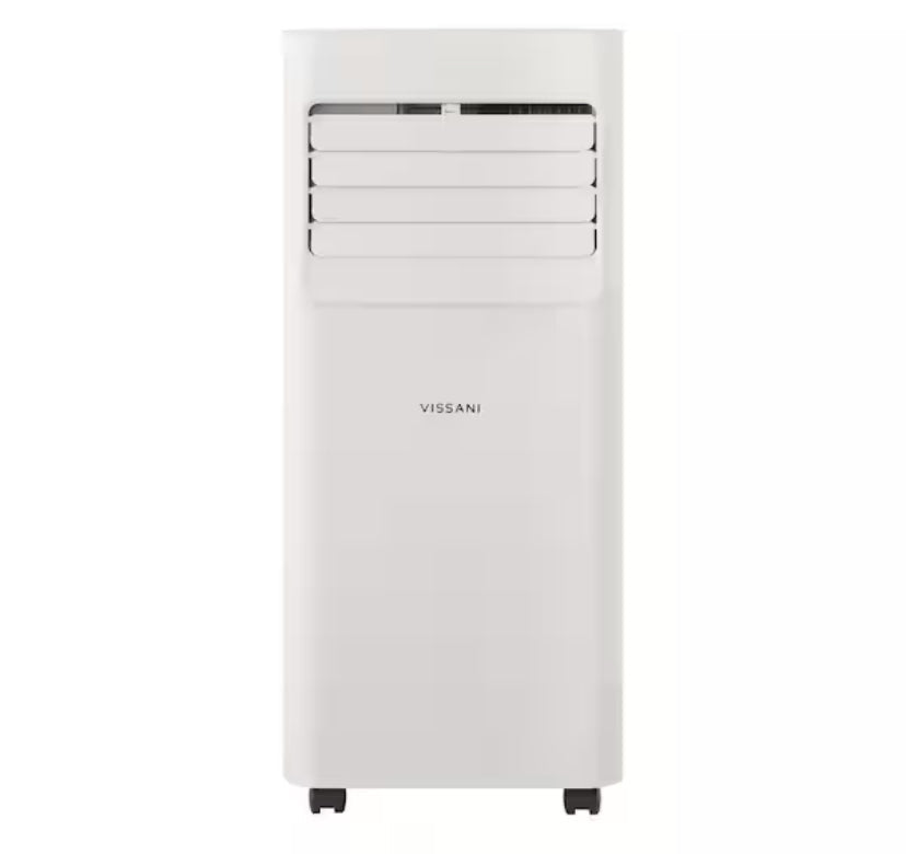 5,000 BTU 115-Volt Portable Air Conditioner for 150 sq. ft. Rooms with Dehumidifier and Remote in White