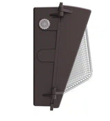 400-Watt Equivalent, Integrated LED Bronze Dusk to Dawn Wall Pack Light, 3000K-5000K