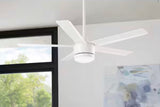 Merwry 52 in. Intergrated LED Matte White Ceiling Fan With Light And Remote Control