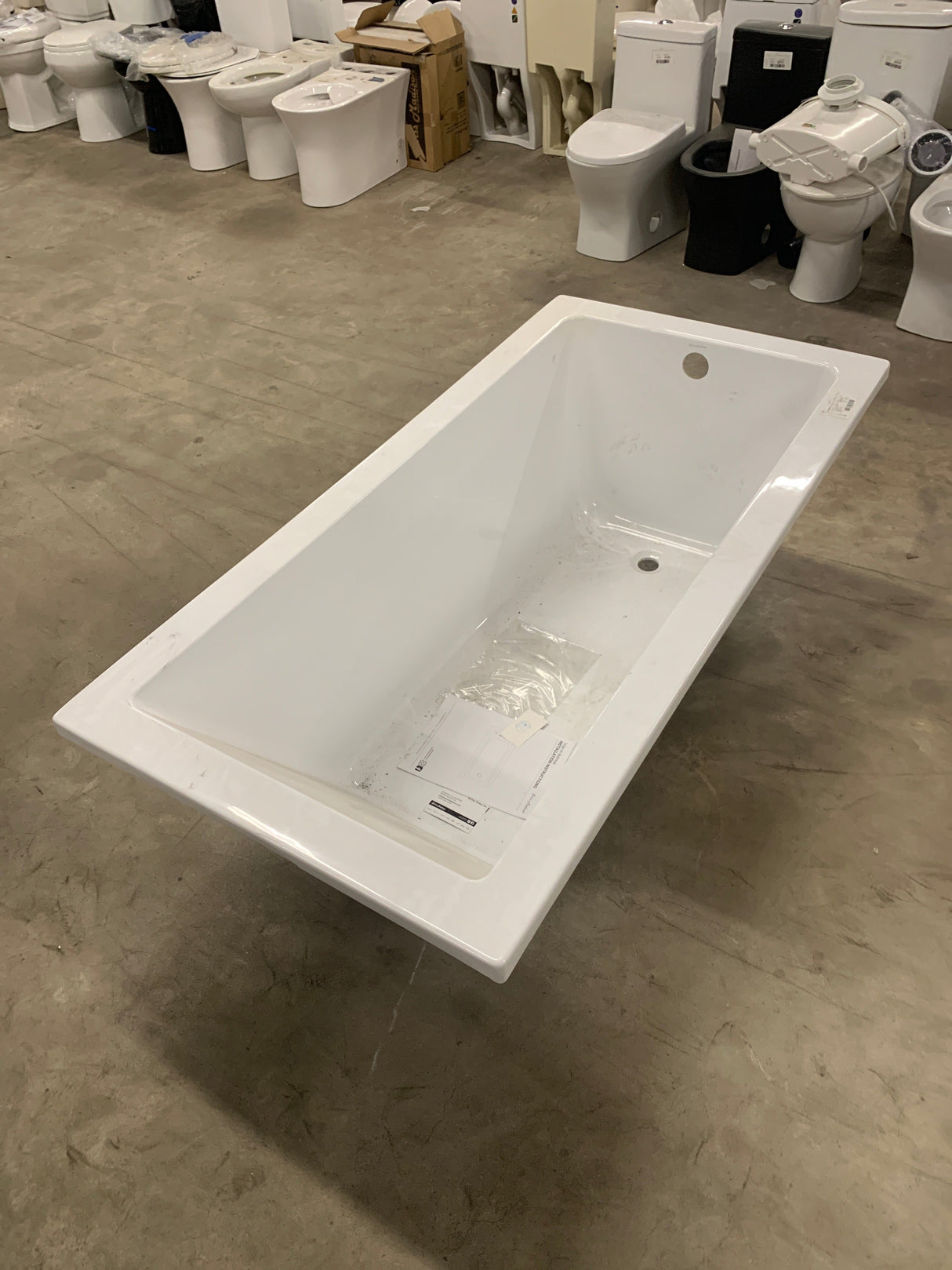 Voltaire 60 in. x 30 in. Acrylic Drop-In Reversible Drain Bathtub in White