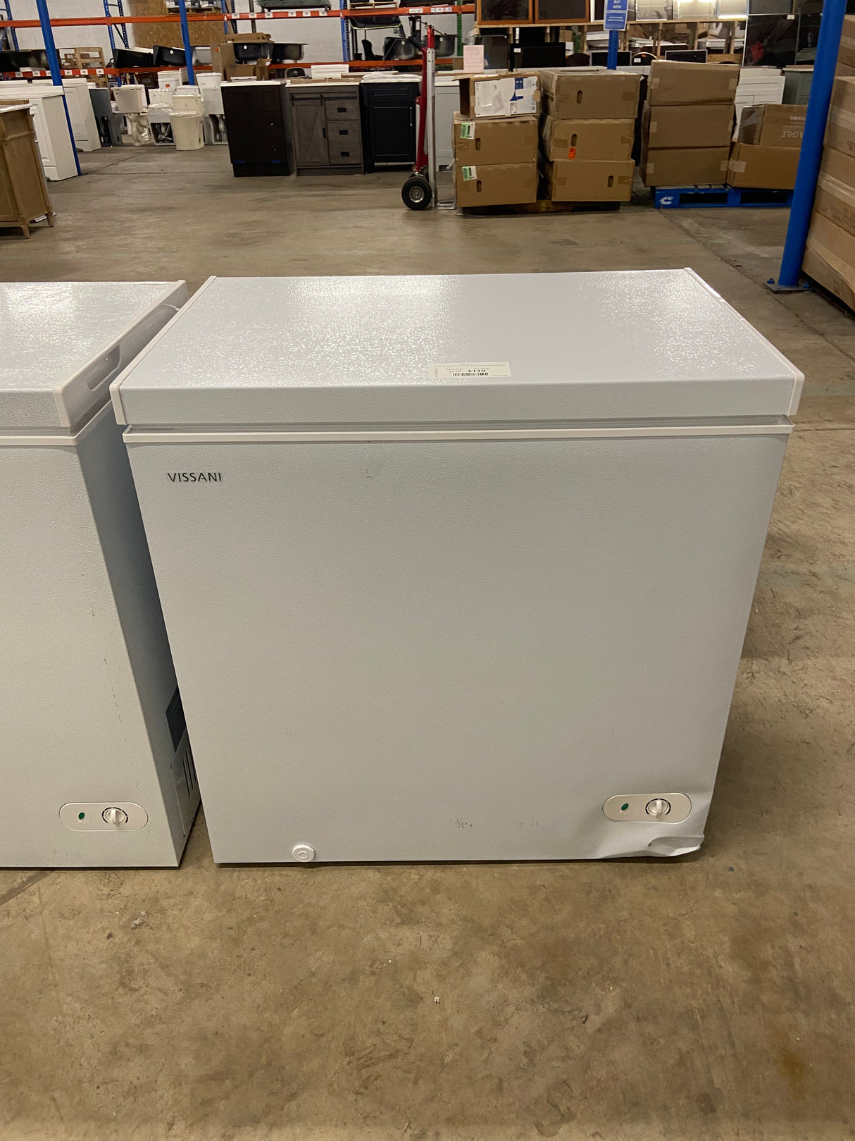 7.0 cu. ft. Manual Defrost Chest Freezer with LED Light in White Garage Ready