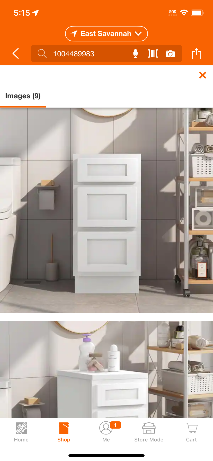 15 in. W x 21 in. D x 32.5 in. H 3-Drawers Bath Vanity Cabinet Only in White